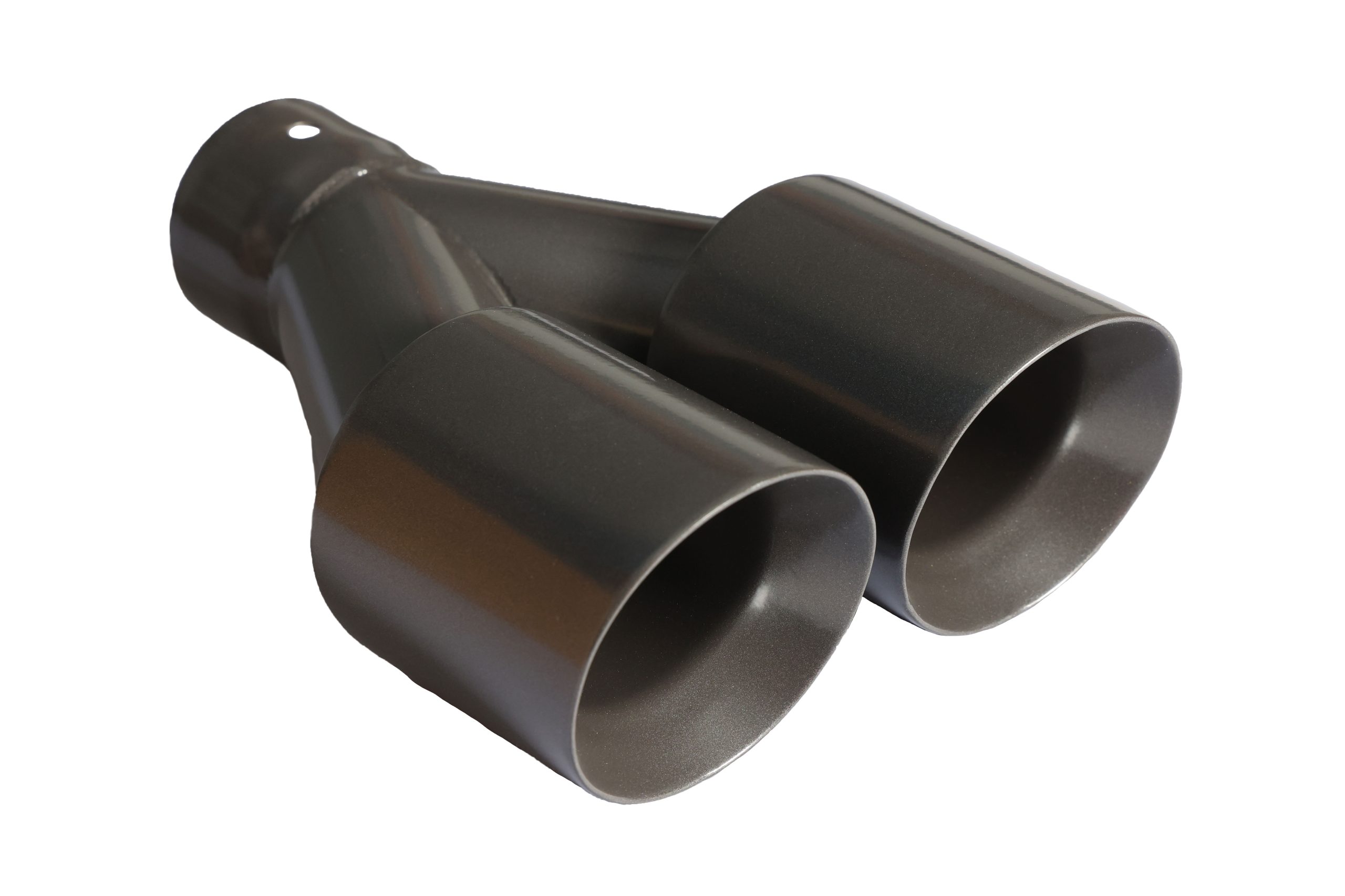powder coated gray exhaust tip 025